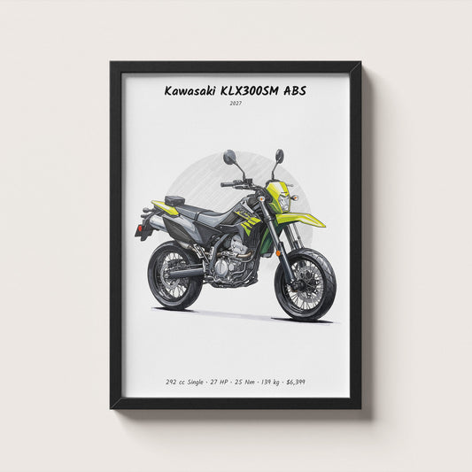 Kawasaki KLX300SM ABS 2027 Wall Art