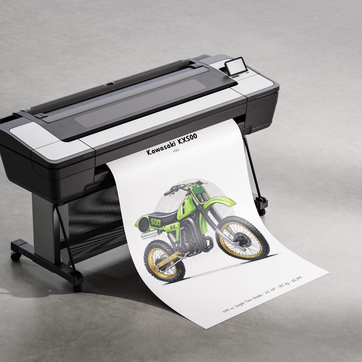 Kawasaki KX500 1983 Print
