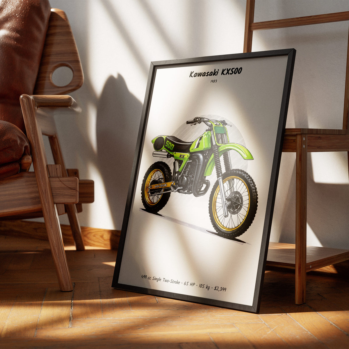Kawasaki KX500 1983 Wall Art