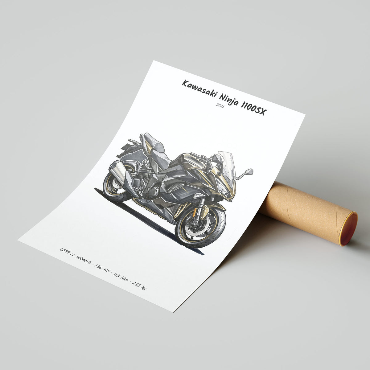 Kawasaki Ninja 1100SX 2026 Poster