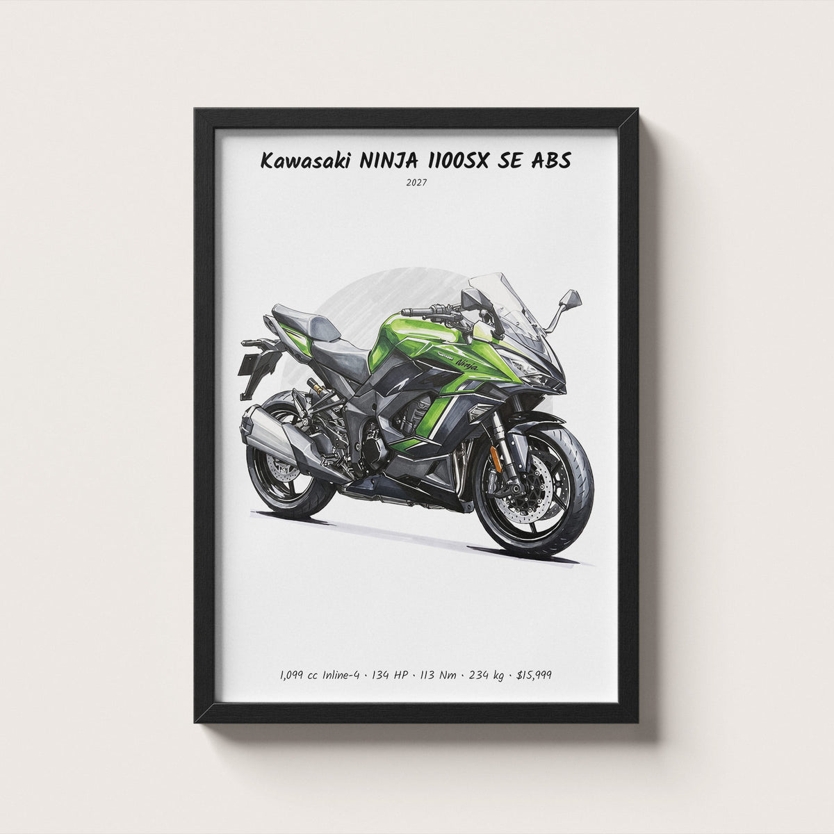 Kawasaki NINJA 1100SX SE ABS 2027 Wall Art