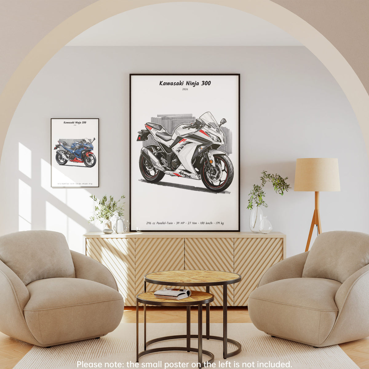 Kawasaki Ninja 300 2026 Wall Art