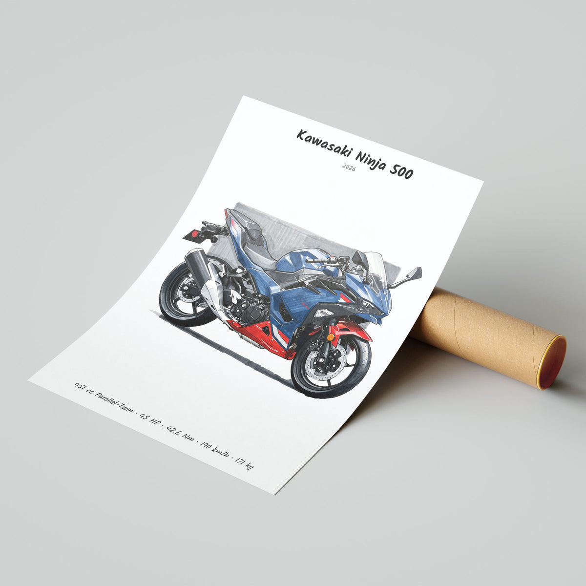 Kawasaki Ninja 500 2026 Poster