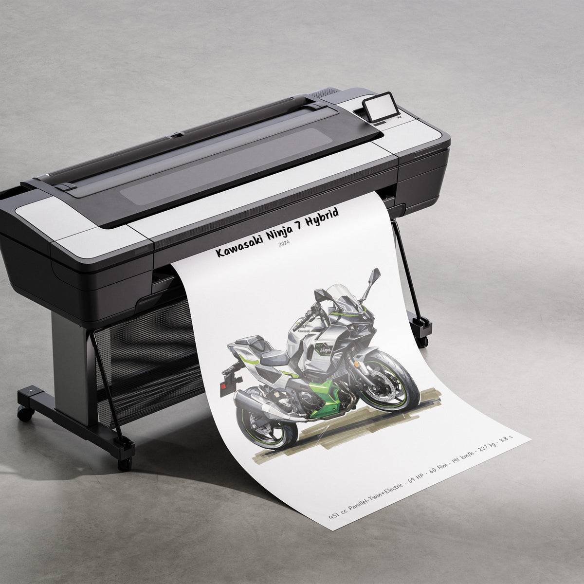 Kawasaki Ninja 7 Hybrid 2024 Print
