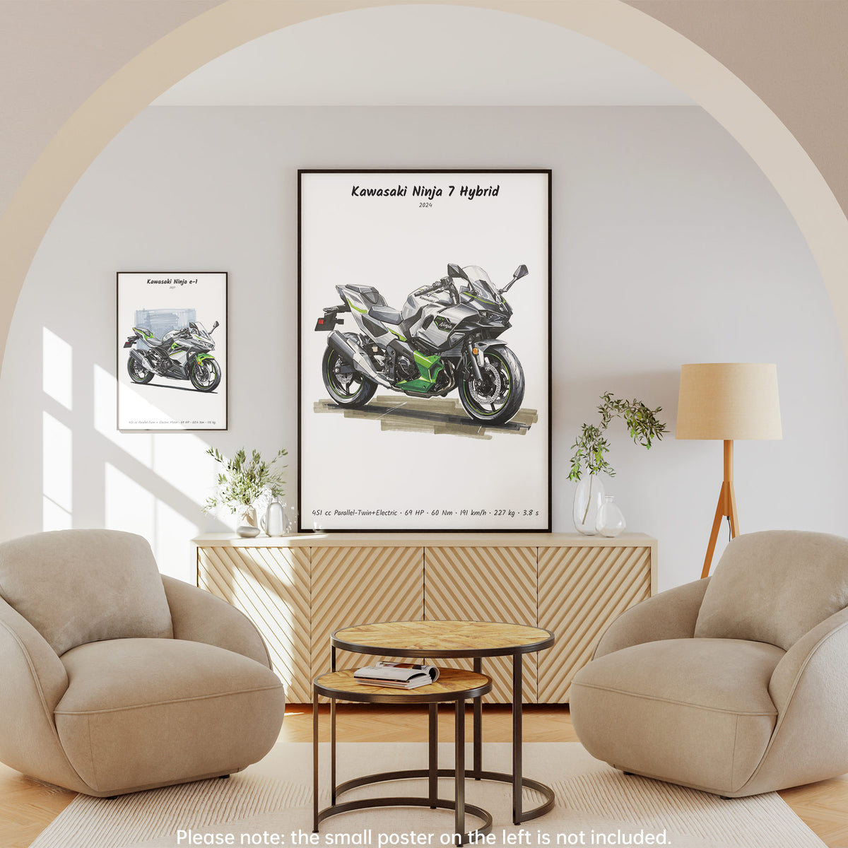 Kawasaki Ninja 7 Hybrid 2024 Wall Art