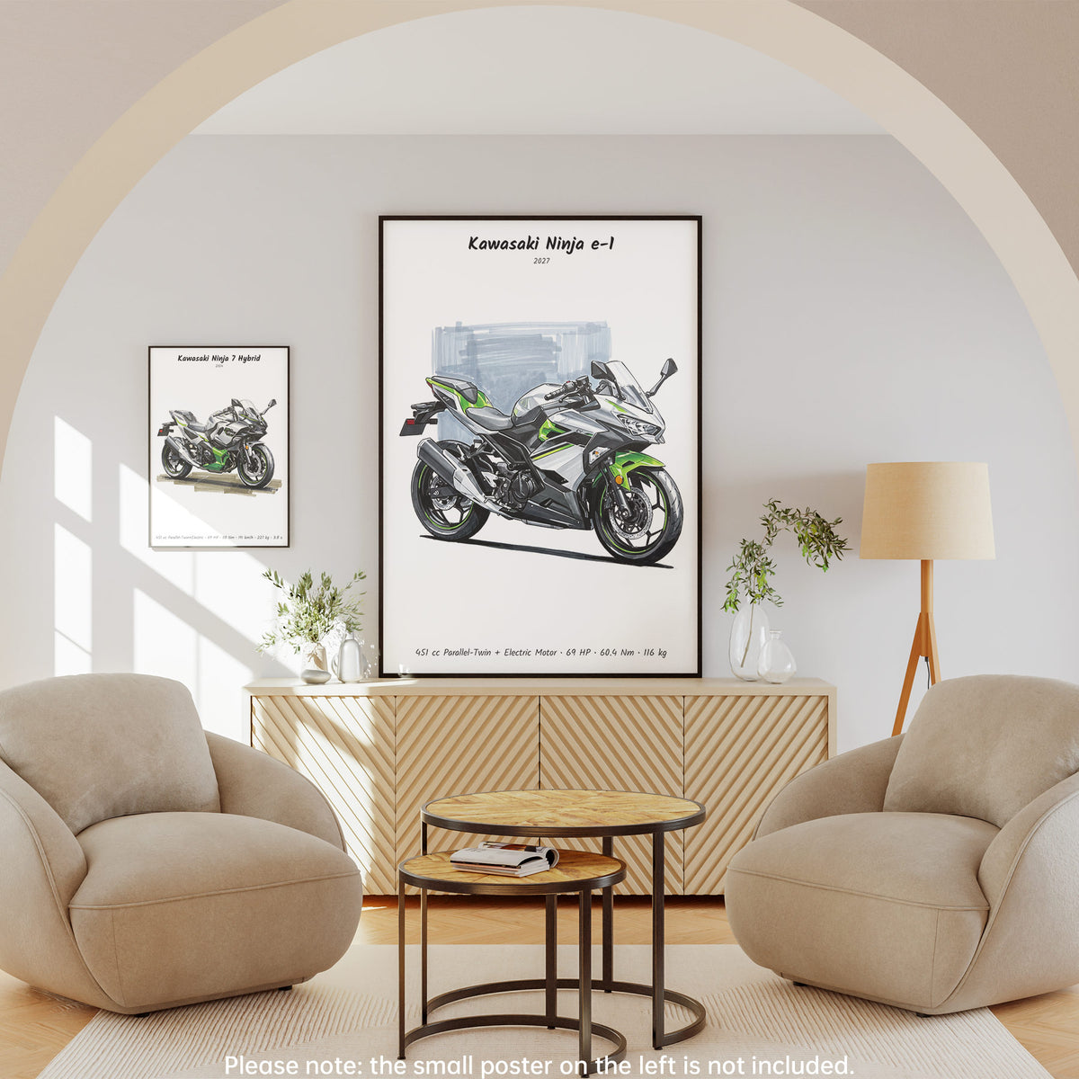 Kawasaki Ninja e-1 2027 Wall Art