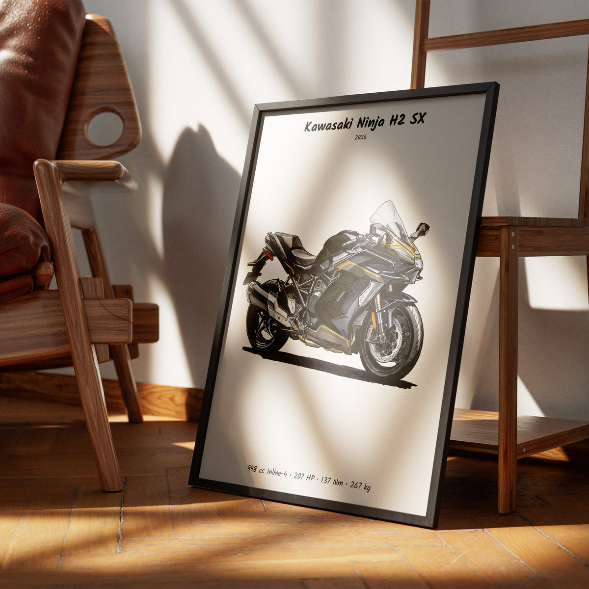 Kawasaki Ninja H2 SX 2026 Wall Art