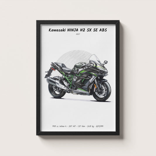 Kawasaki NINJA H2 SX SE ABS 2027 Wall Art