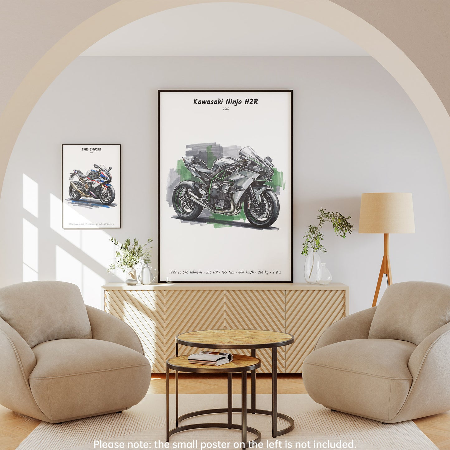 Kawasaki Ninja H2R Wall Art