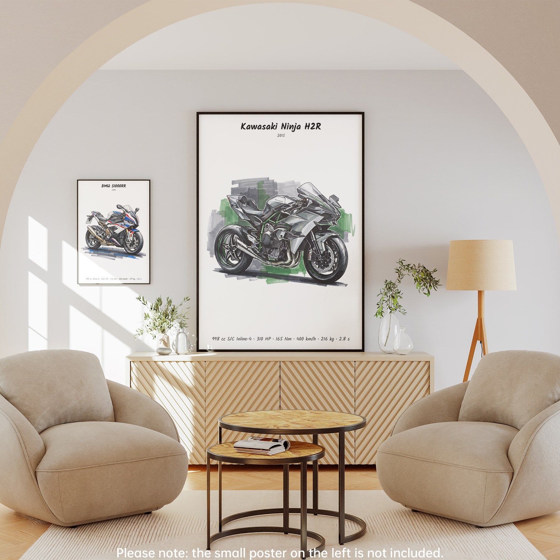 Kawasaki Ninja H2R Wall Art
