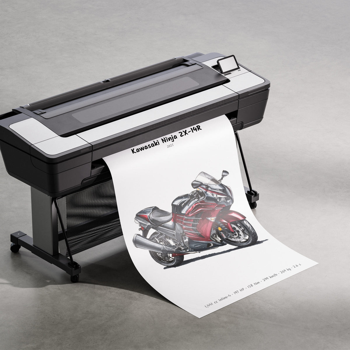 Kawasaki Ninja ZX-14R 2025 Print
