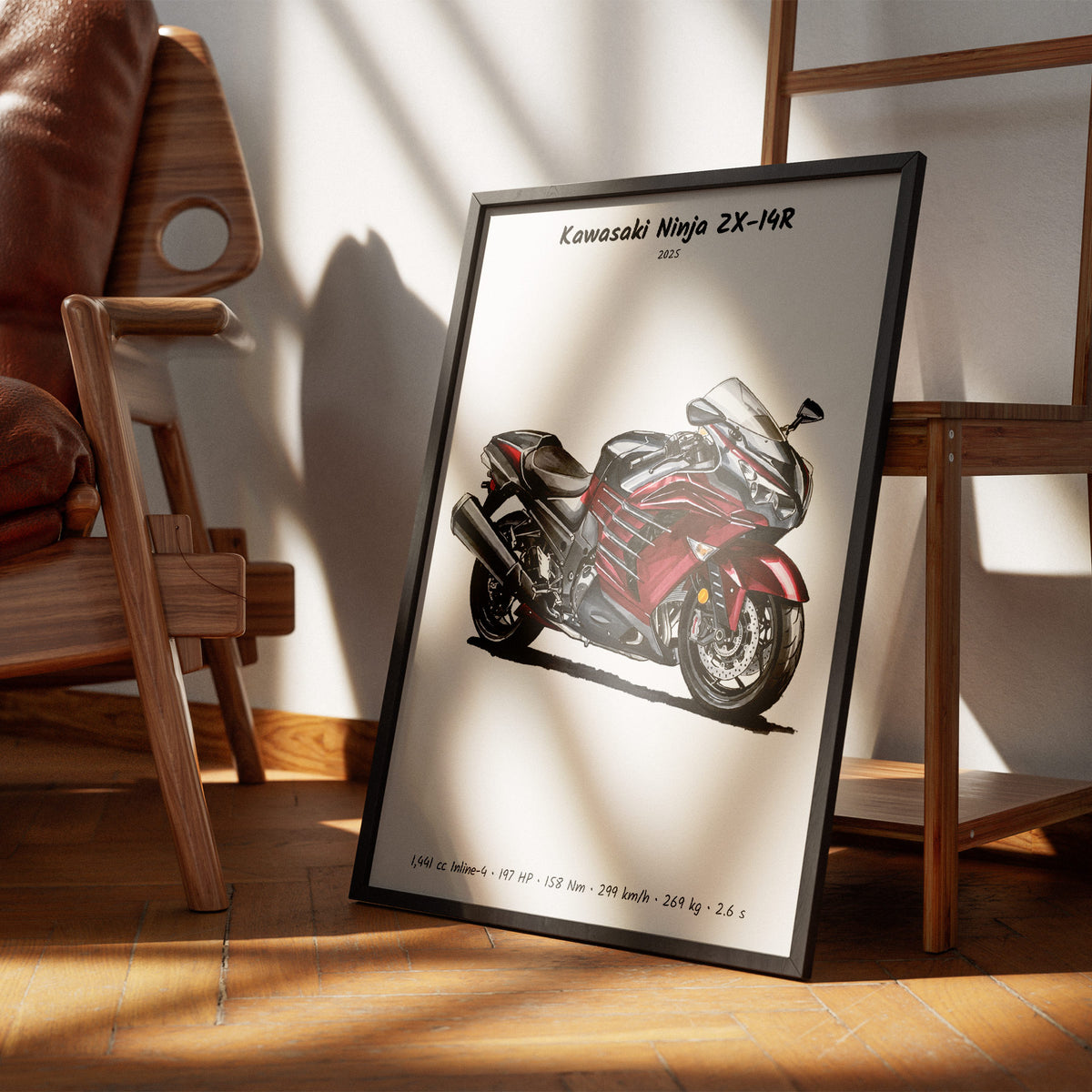 Kawasaki Ninja ZX-14R 2025 Wall Art