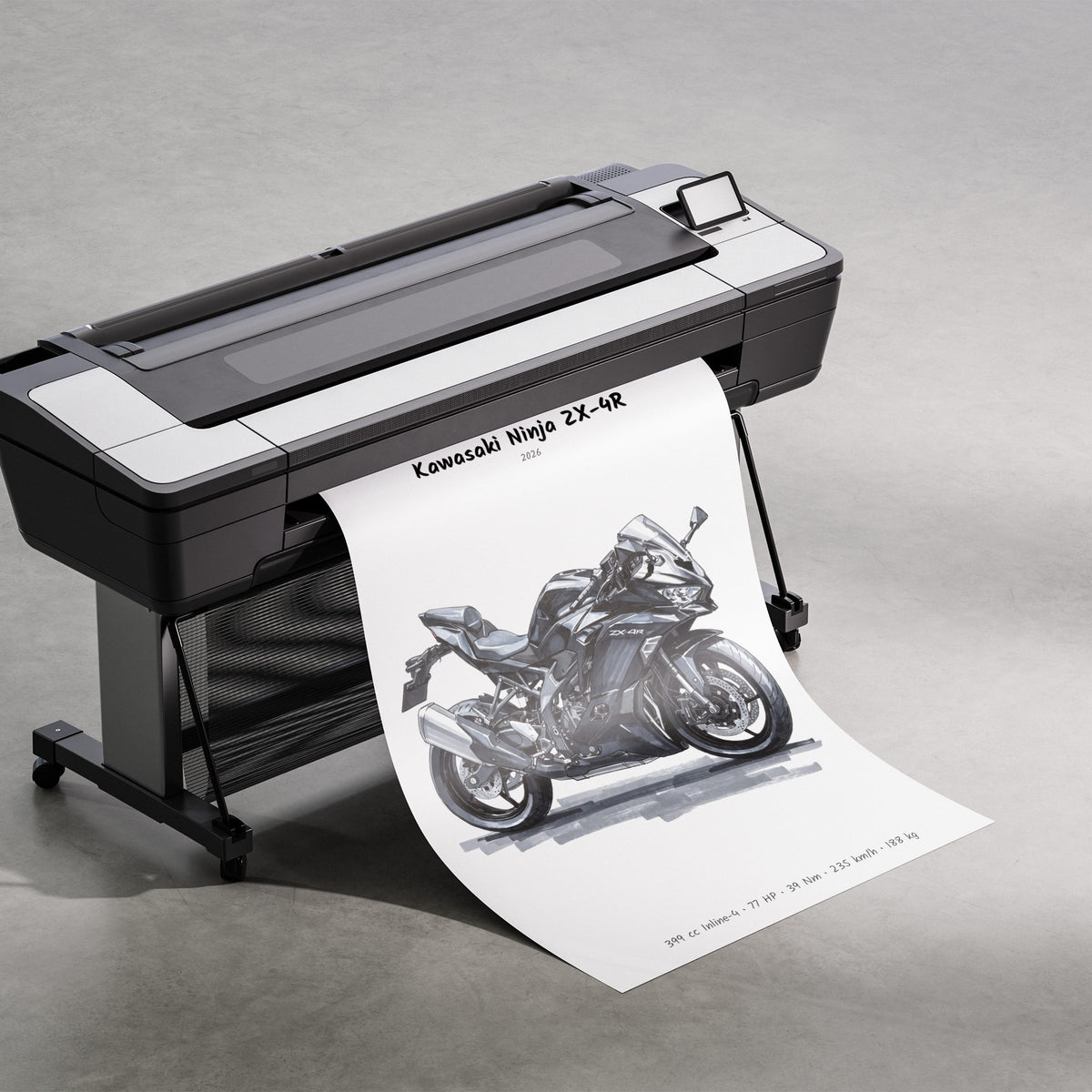 Kawasaki Ninja ZX-4R 2026 Print