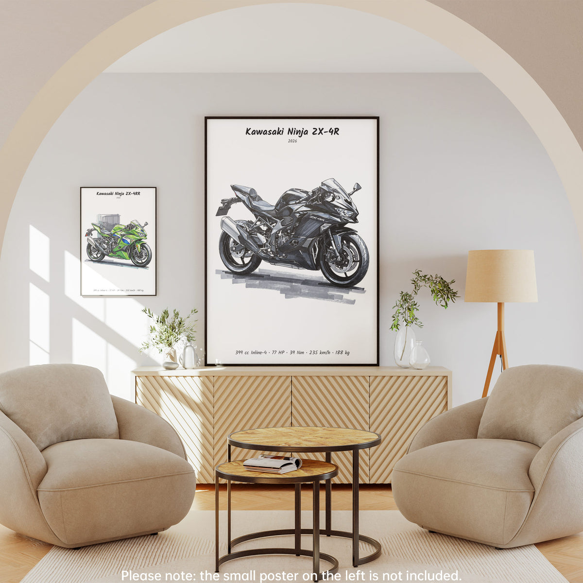 Kawasaki Ninja ZX-4R 2026 Wall Art