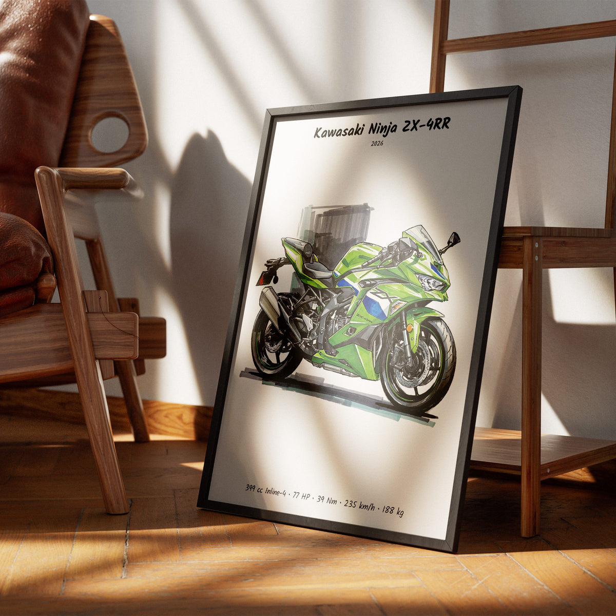 Kawasaki Ninja ZX-4RR 2026 Wall Art