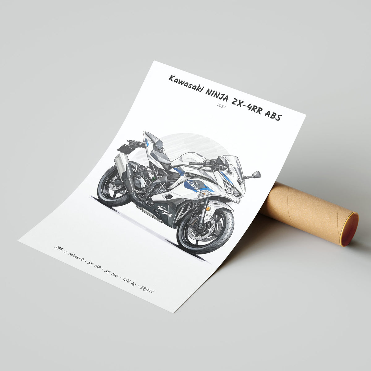 Kawasaki NINJA ZX-4RR ABS 2027 Poster