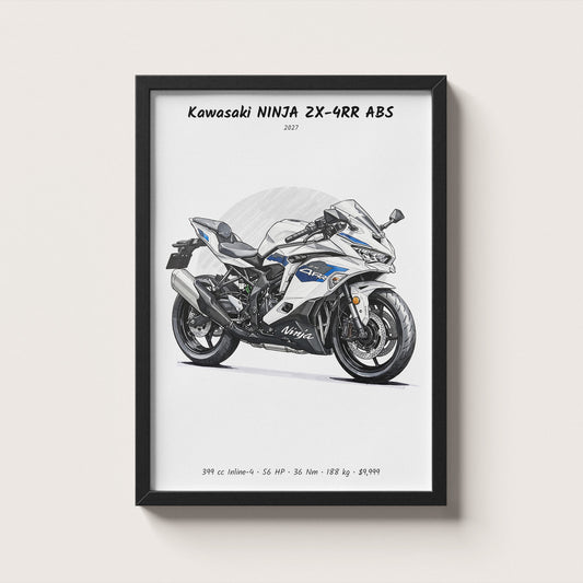 Kawasaki NINJA ZX-4RR ABS 2027 Wall Art