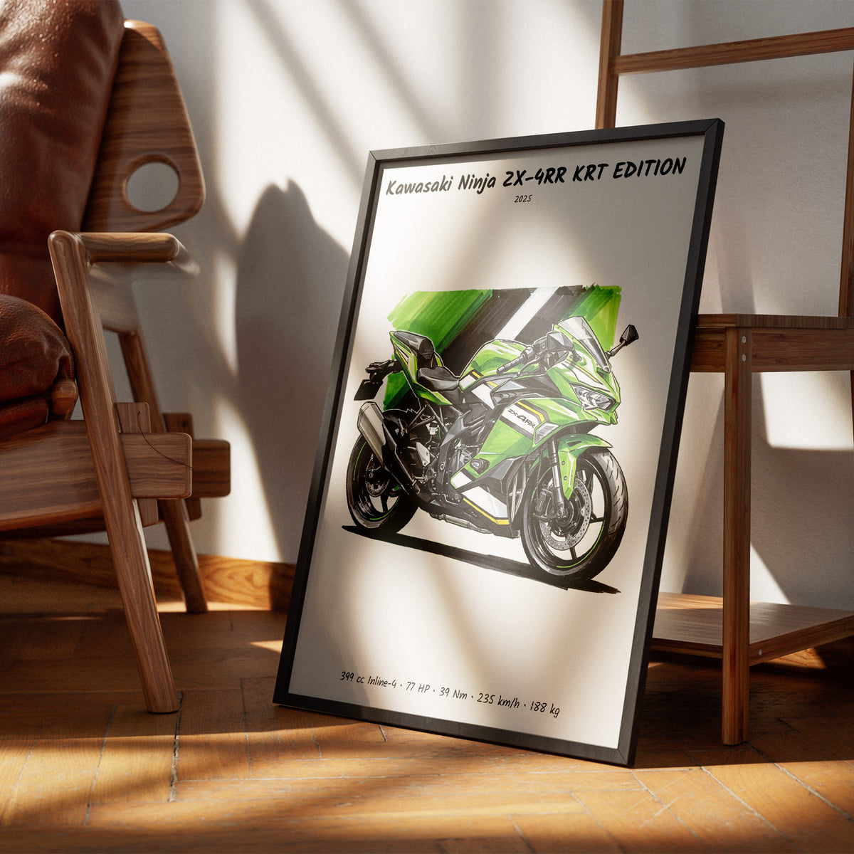 Kawasaki ZX-4RR KRT Edition 2025 Wall Art