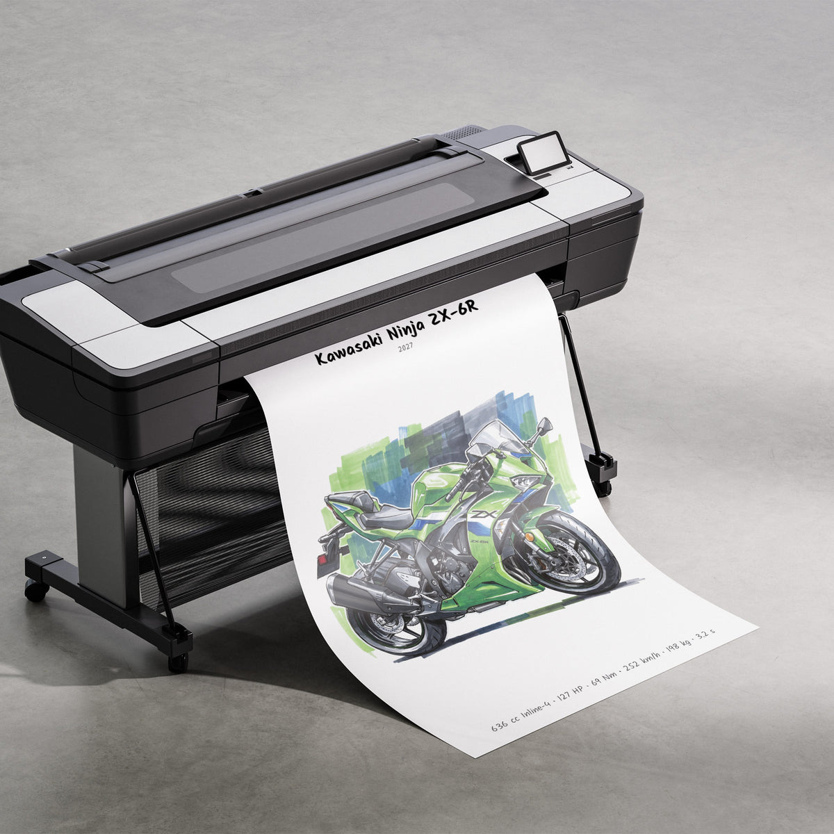 Kawasaki Ninja ZX-6R 2027 Print