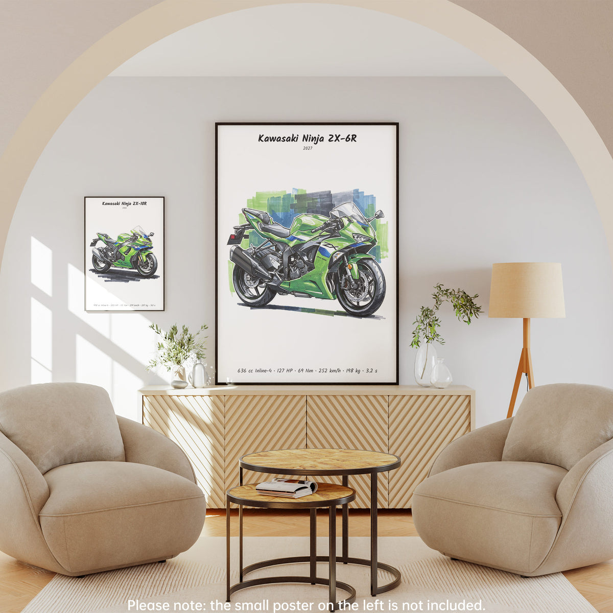 Kawasaki Ninja ZX-6R 2027 Wall Art