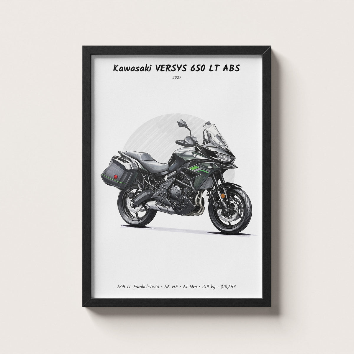 Kawasaki VERSYS 650 LT ABS 2027 Wall Art