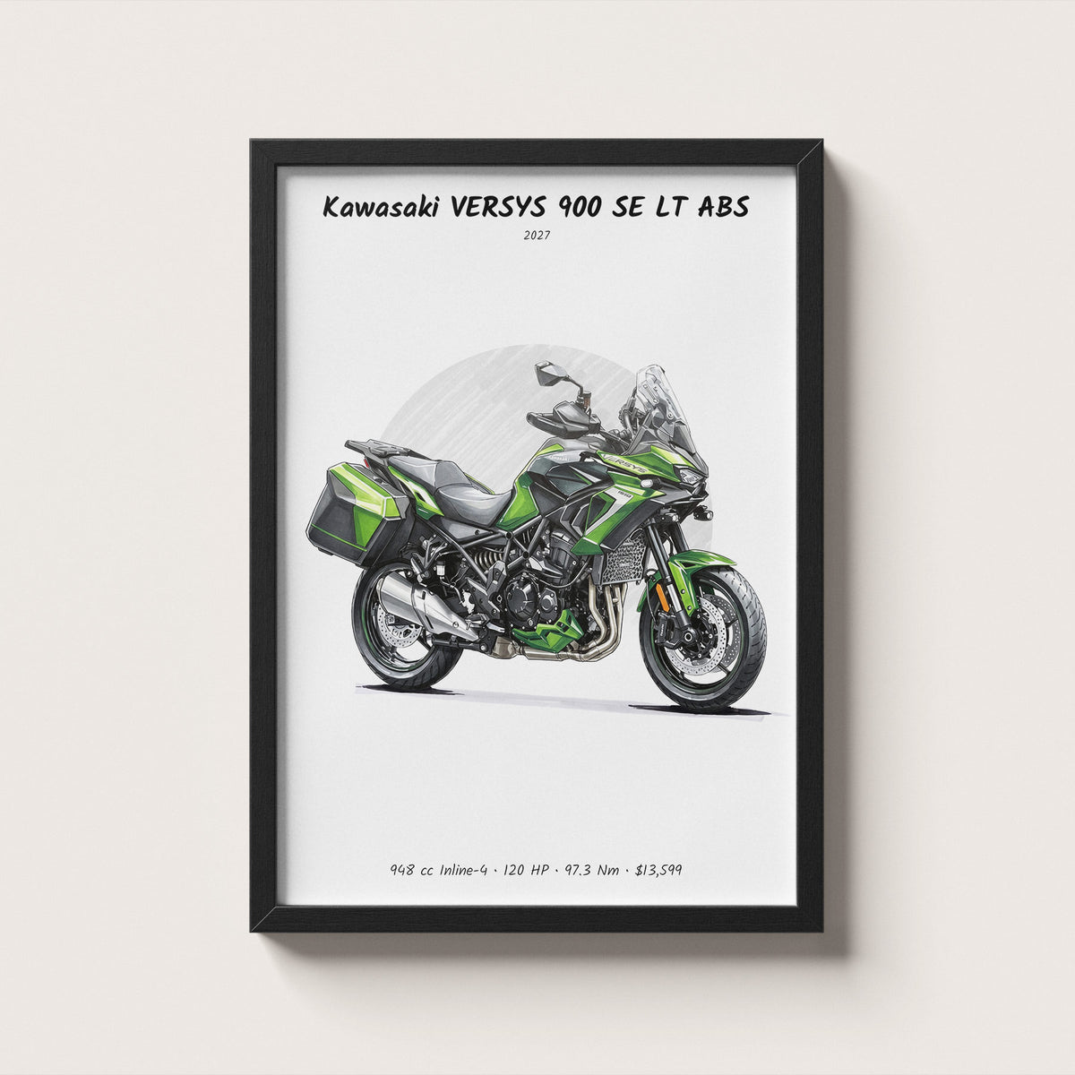Kawasaki VERSYS 900 SE LT ABS 2027 Wall Art