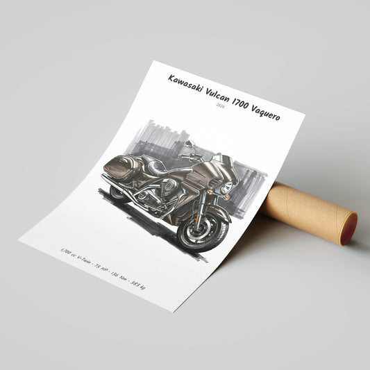Kawasaki Vulcan 1700 Vaquero 2026 Poster