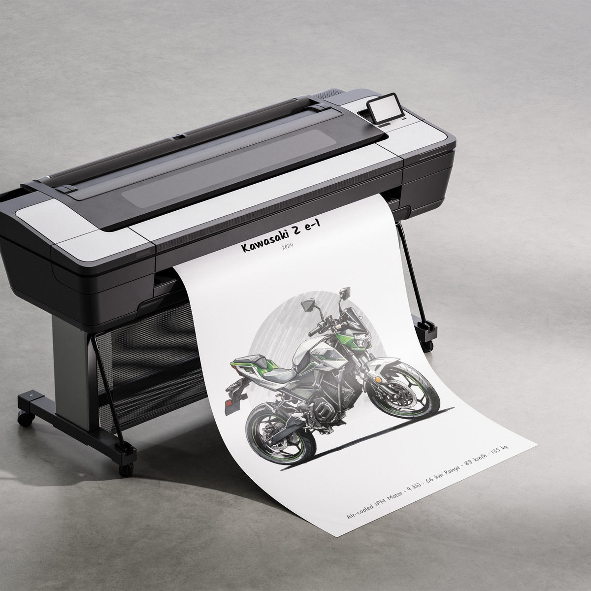 Kawasaki Z e-1 2024 Print