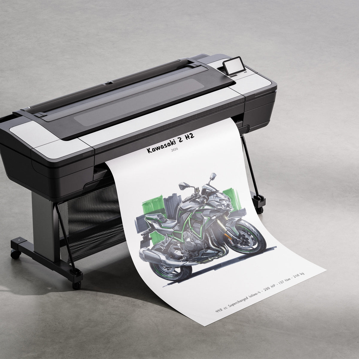 Kawasaki Z H2 2026 Print