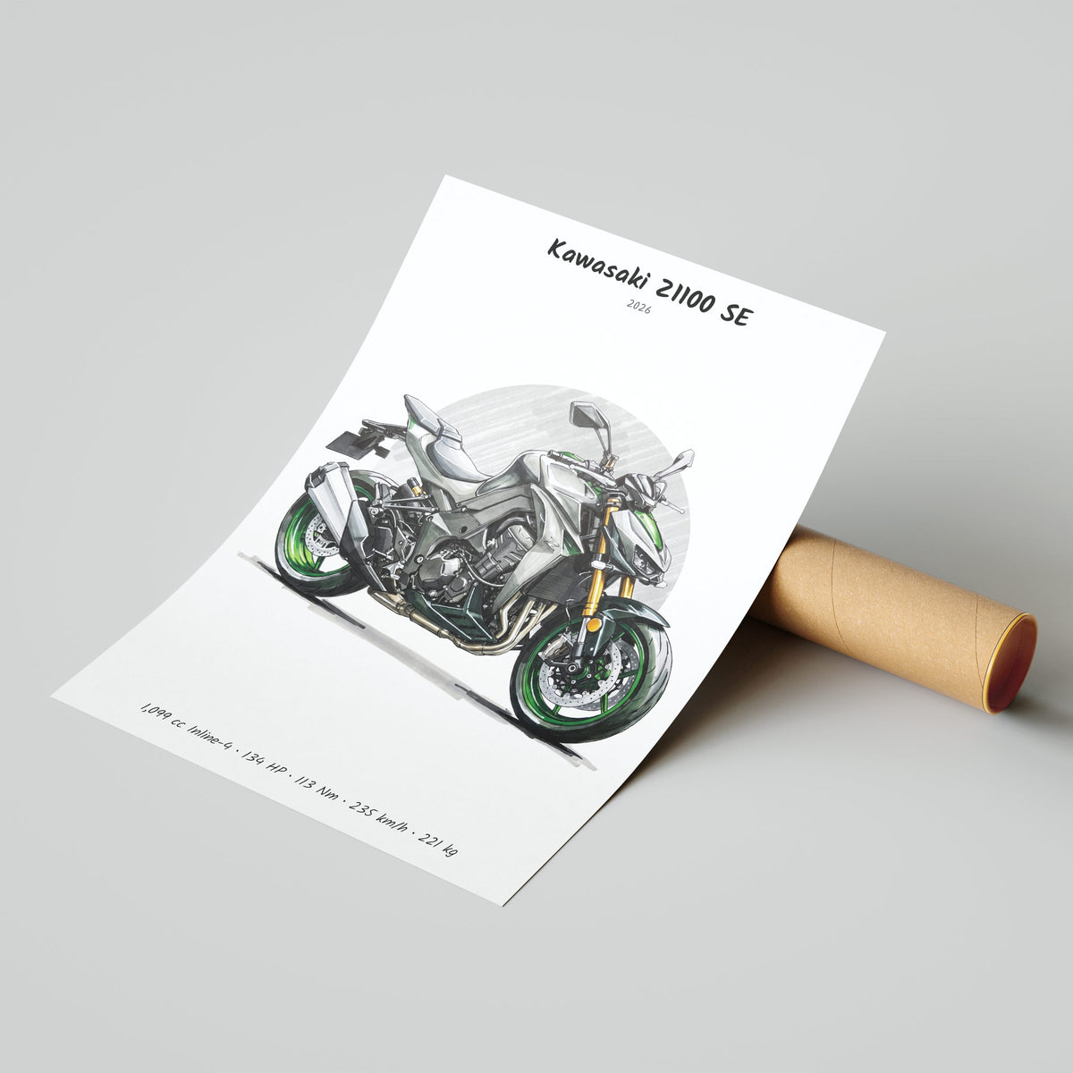 Kawasaki Z1100 SE 2026 Poster