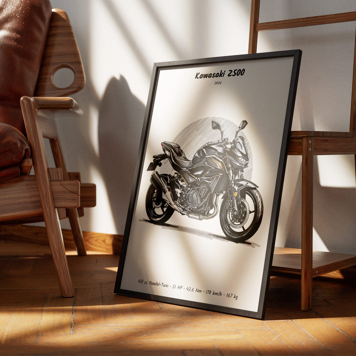 Kawasaki Z500 2026 Wall Art