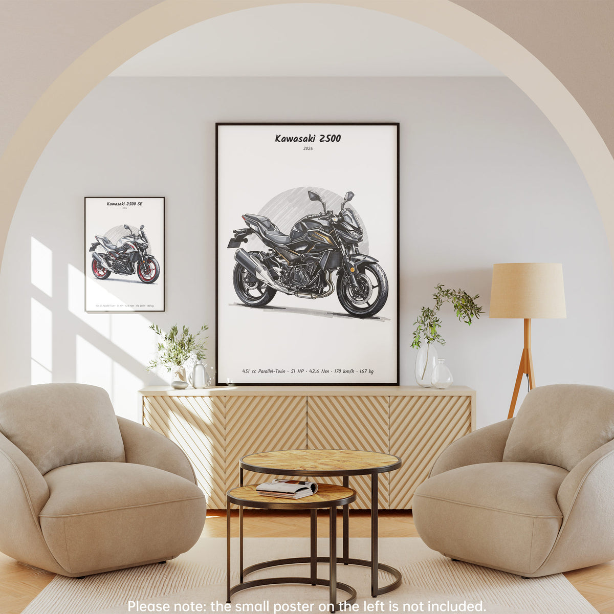 Kawasaki Z500 2026 Wall Art
