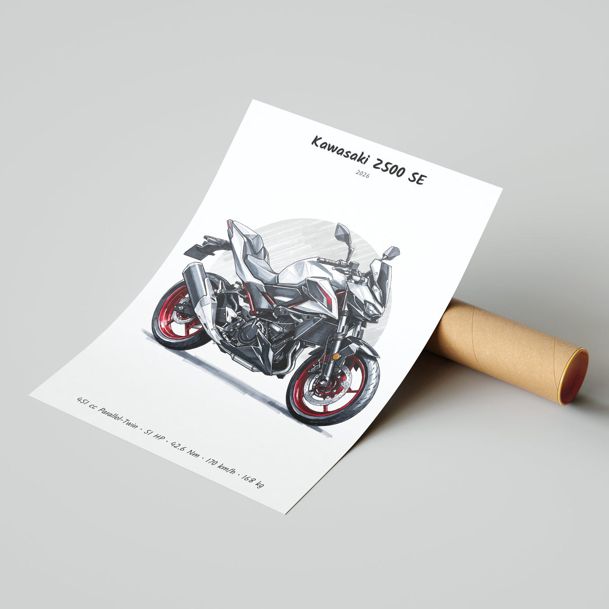 Kawasaki Z500 SE 2026 Poster