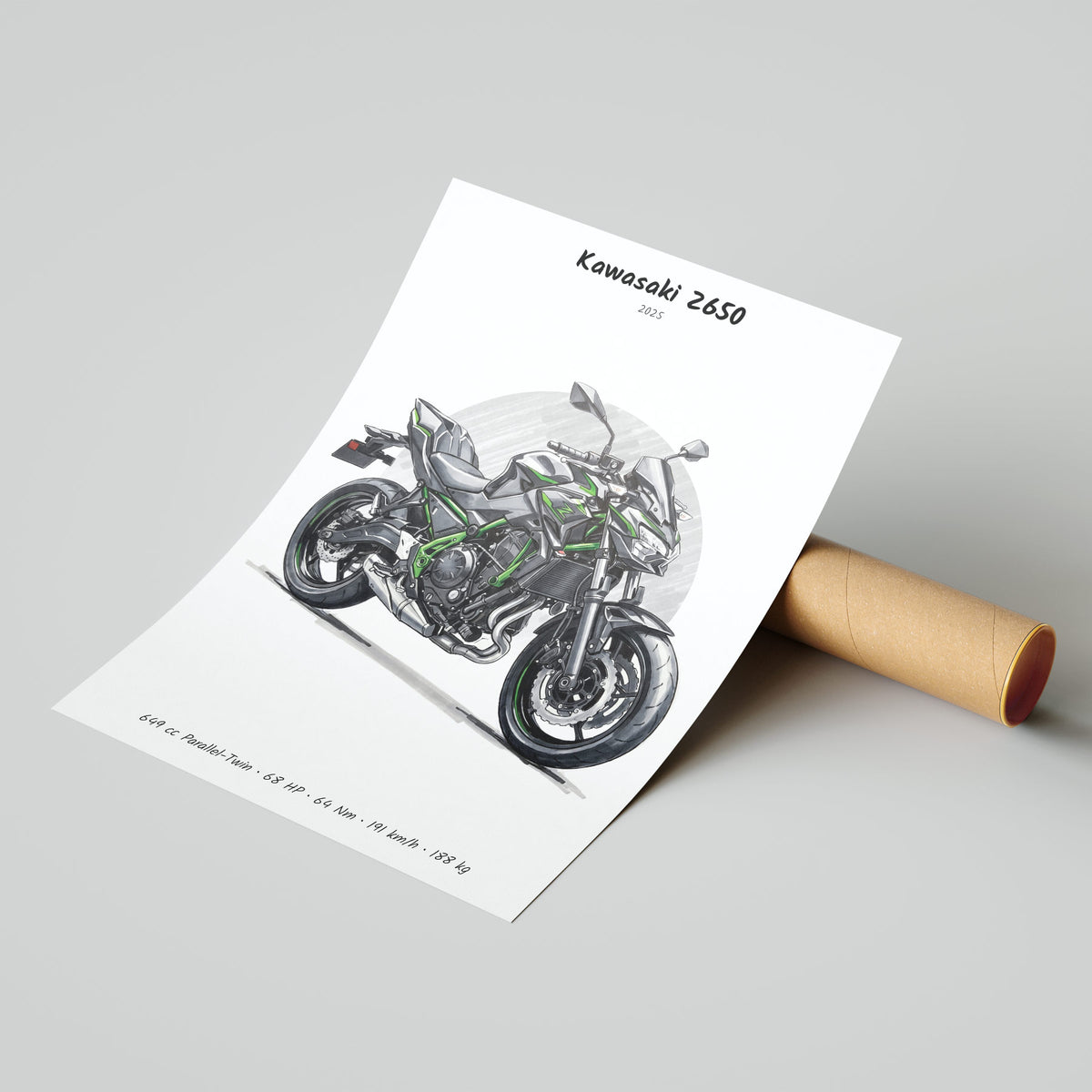 Kawasaki Z650 2025 Poster