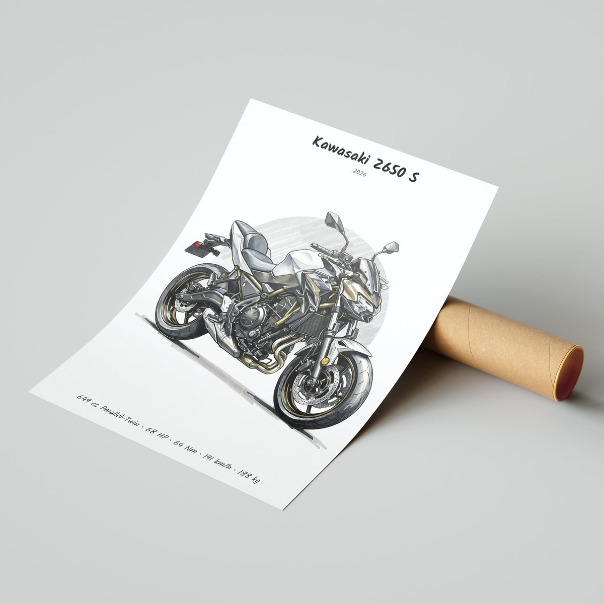 Kawasaki Z650 S 2026 Poster