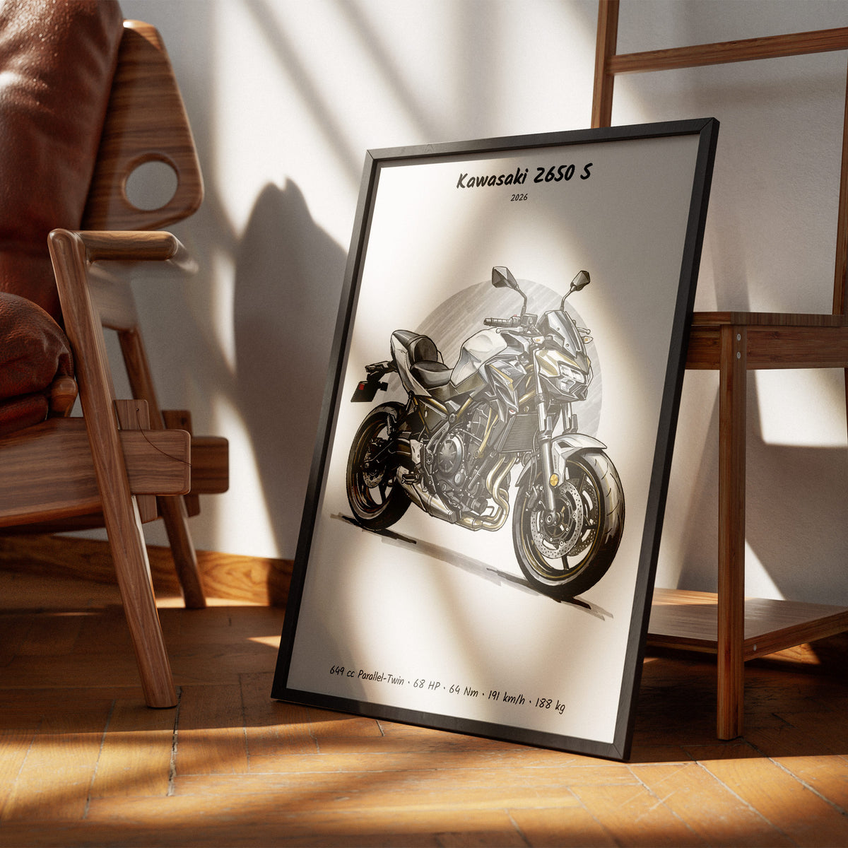 Kawasaki Z650 S 2026 Wall Art