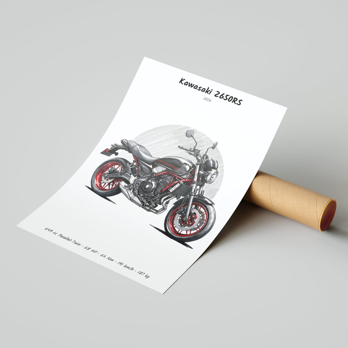 Kawasaki Z650RS 2026 Poster