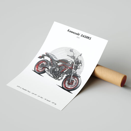 Kawasaki Z650RS 2026 Poster