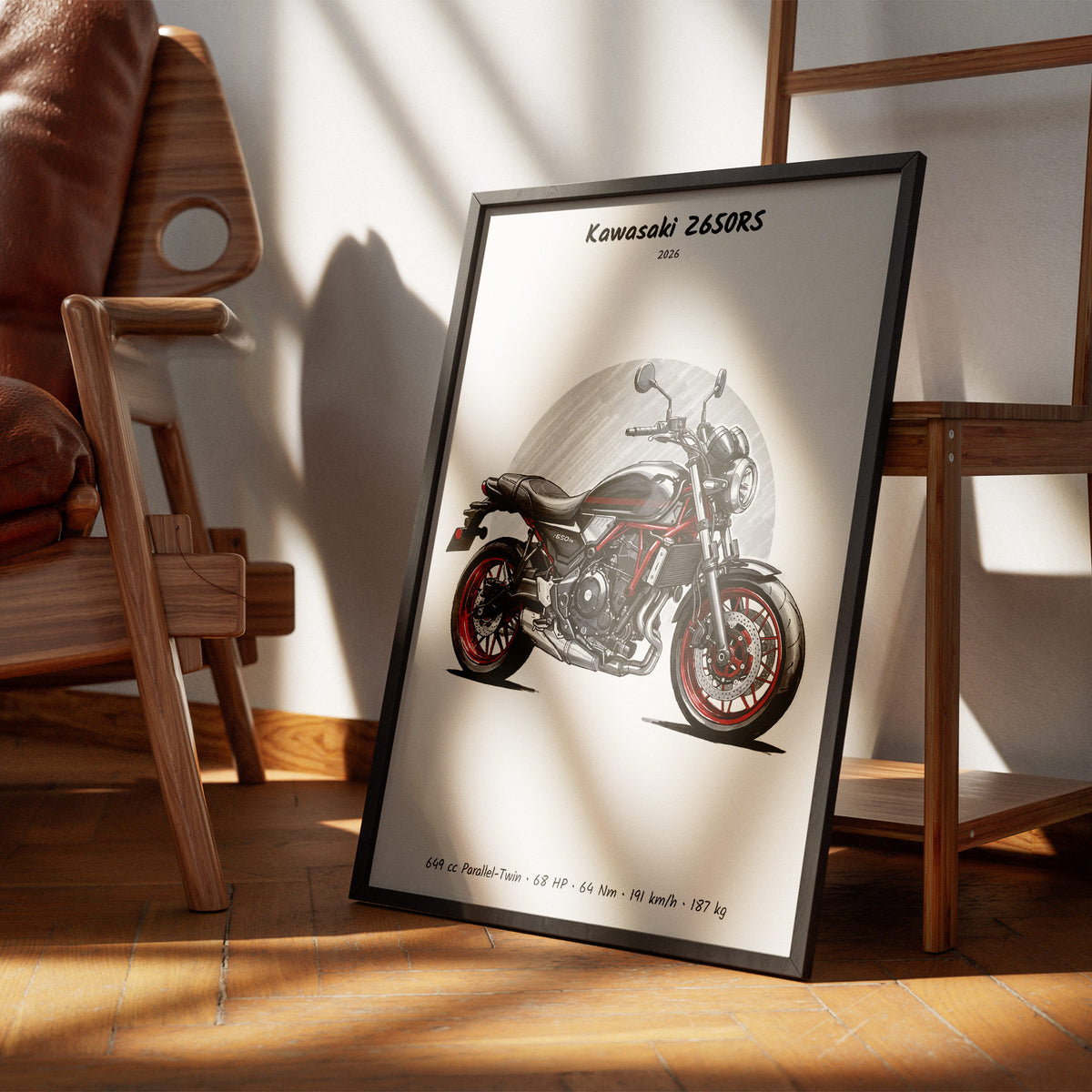 Kawasaki Z650RS 2026 Wall Art