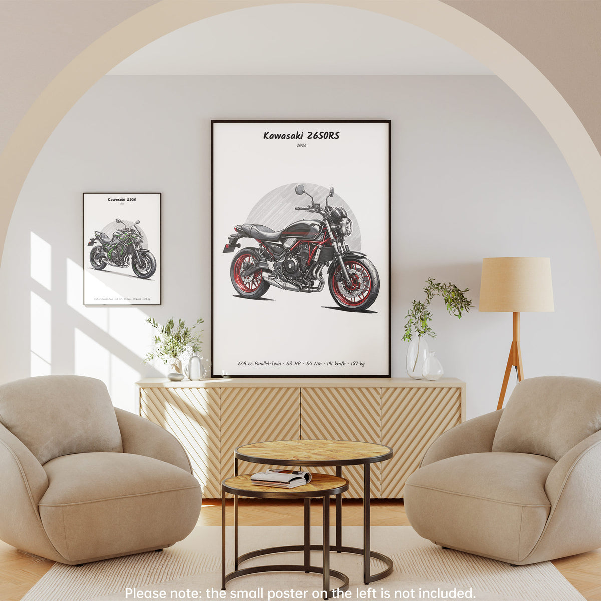 Kawasaki Z650RS 2026 Wall Art