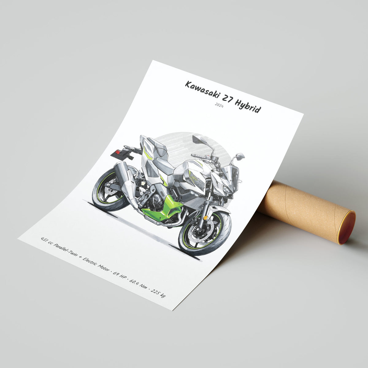 Kawasaki Z7 Hybrid 2024 Poster