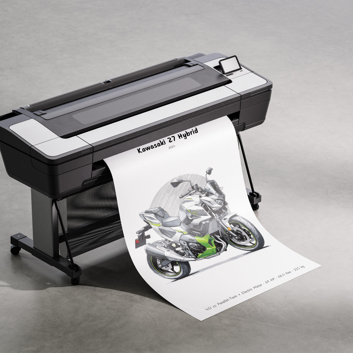 Kawasaki Z7 Hybrid 2024 Print