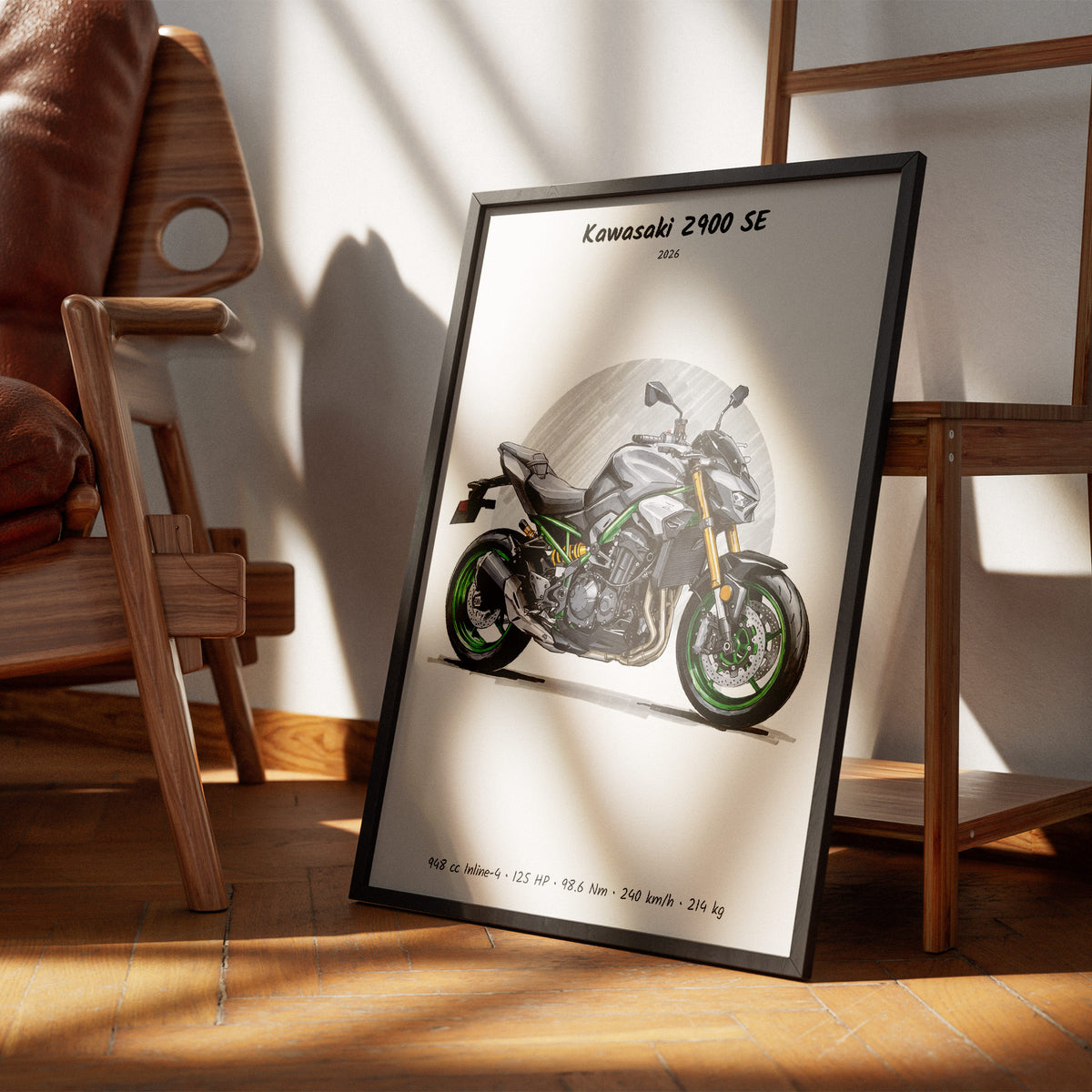 Kawasaki Z900 SE 2026 Wall Art
