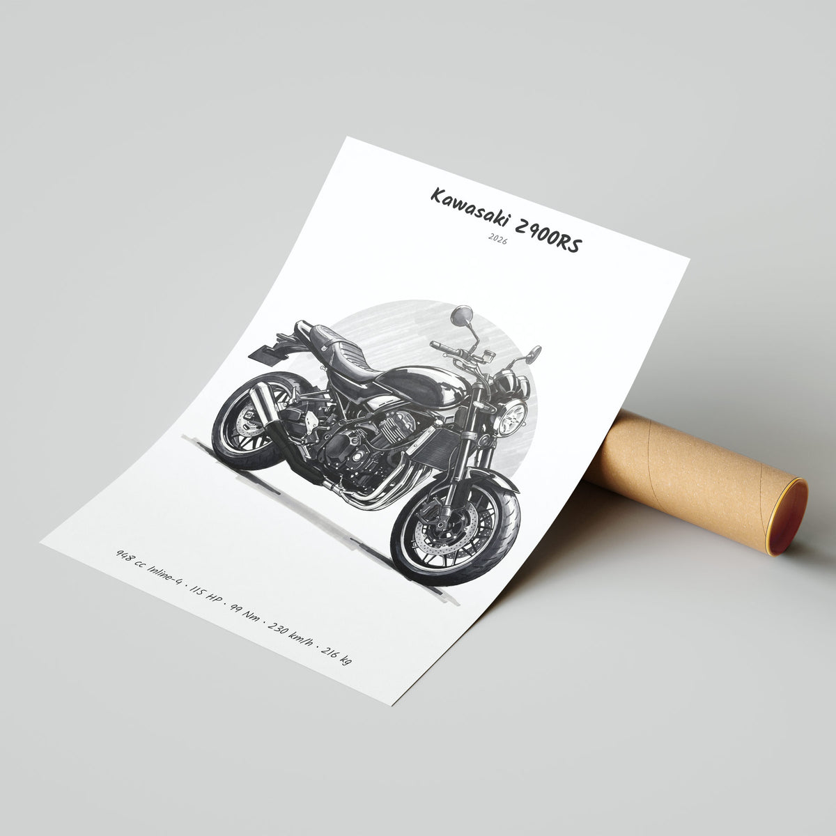 Kawasaki Z900RS 2026 Poster