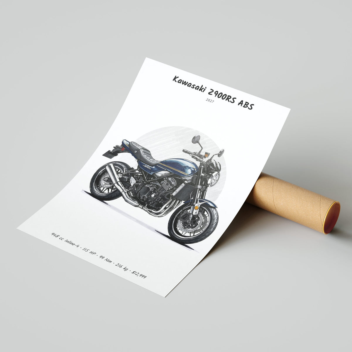 Kawasaki Z900RS ABS 2027 Poster
