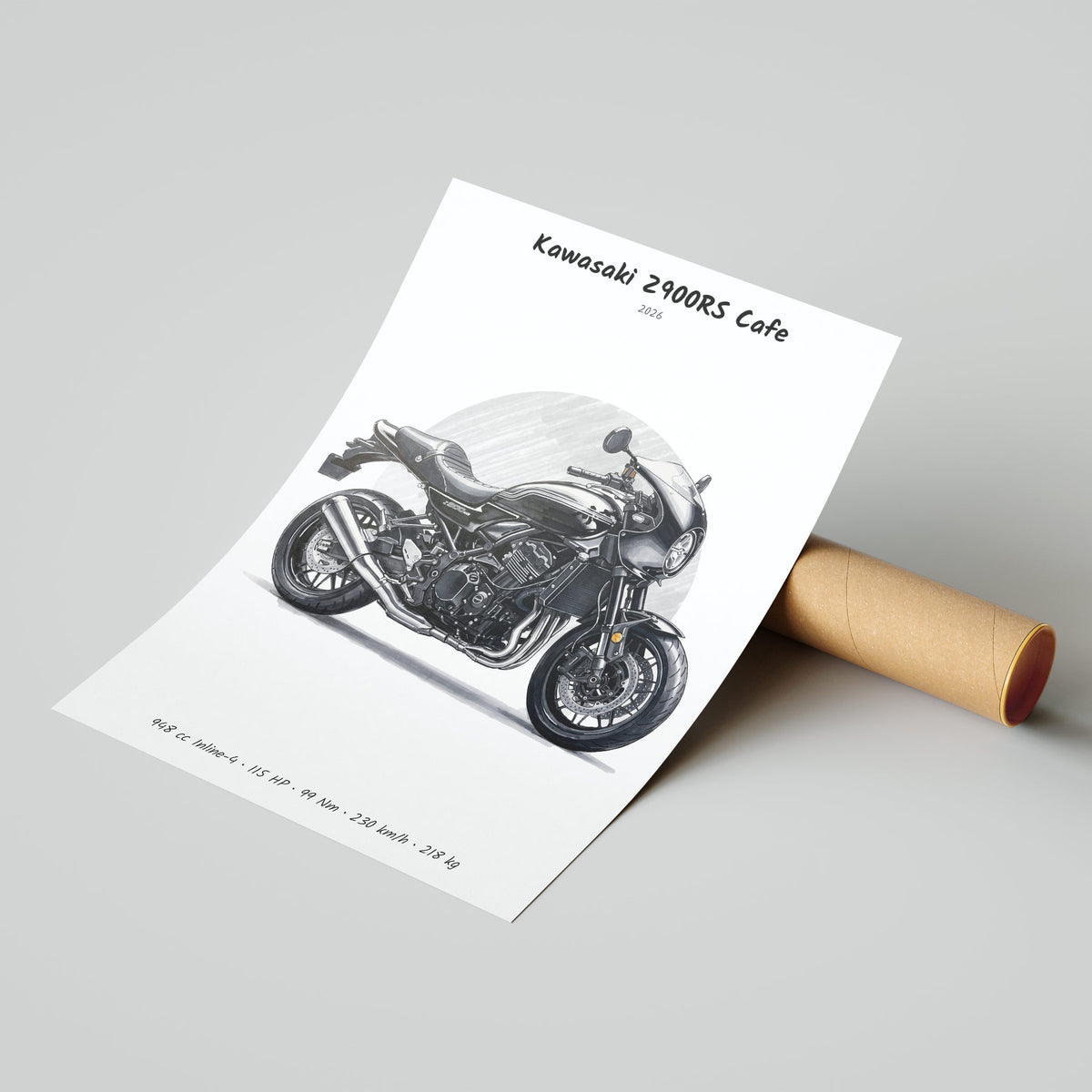 Kawasaki Z900RS Cafe 2026 Poster