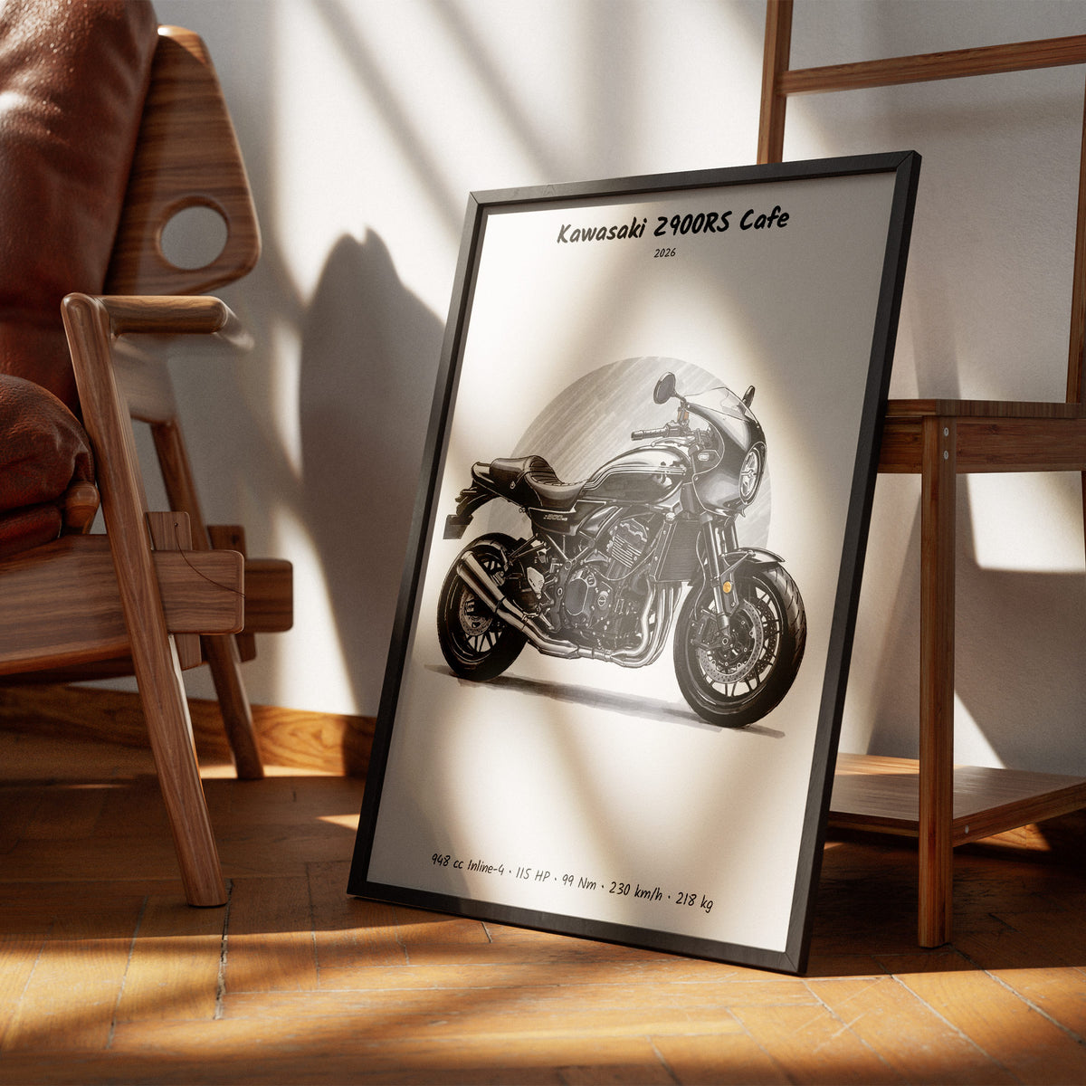 Kawasaki Z900RS Cafe 2026 Wall Art