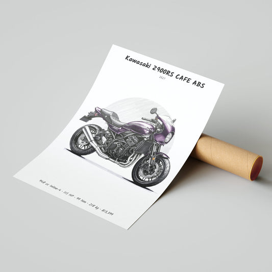 Kawasaki Z900RS CAFE ABS 2027 Poster