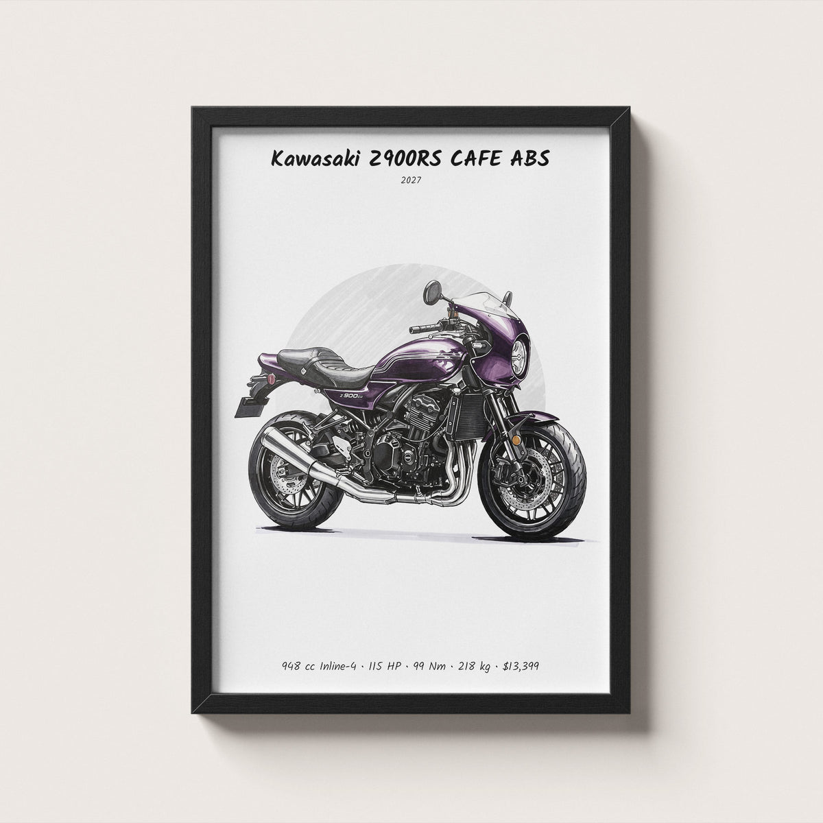 Kawasaki Z900RS CAFE ABS 2027 Wall Art