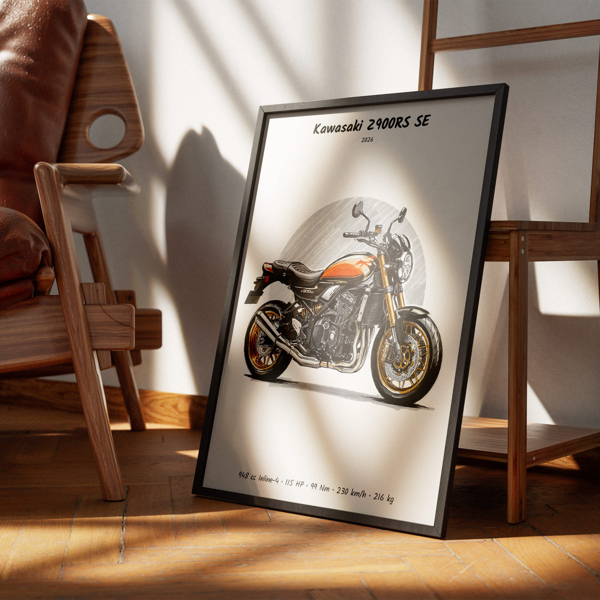 Kawasaki Z900RS SE 2026 Wall Art